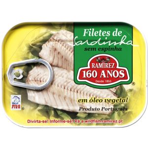 Fillete Sardinha Oleo Vegetal 100g Ramirez