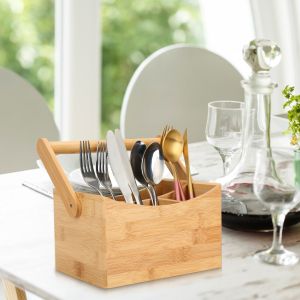 spice utensil set with bamboo holder and tools 