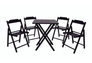tramontina folding coffee table and chair teak wood tobacco 10630/073