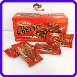 Apollo Checker Wafer Bar Chocolate 30g
