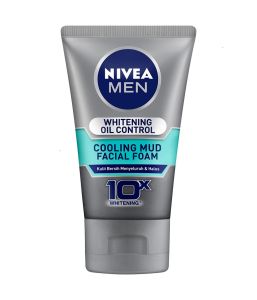 nivea man facial foam whitening oil control cooling mud 100g