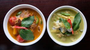 Green or Red thai Curry (pork, chicken,beef, seafood) (Dili club) 