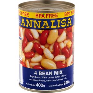 Annalisa 4 bean mix 400gram