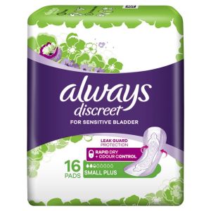ALWAYS DISCREET PAD SMALL PLUS 16s