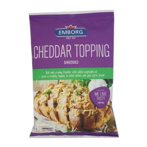 emborg cheddar topping 200g