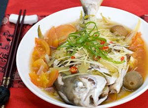 Steamed Fish W Teochew Style