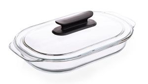 3.0L Oval Tempered Glass Casserole