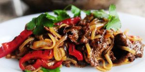 B3 stir fried  pepper beef 爆炒双椒牛肉