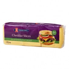 emborg burger slices ( 84 slices with cheddar)  1.033kg