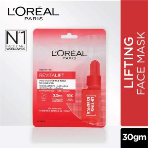 L'Oreal Paris Revitalift Essence Face Sheet Mask, Lifting and Hydrating, 30g