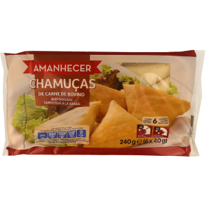 amanhecer chamucas de carne de bovino 240gr