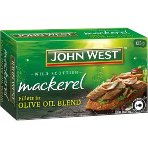 Jhon West Mackerel Fillets Olive Oil 125g