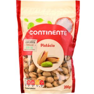 Continente Pistacio com Casca e Sal 200g