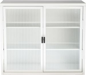 Wiho anthracite wall cabinet 2 glass door 1 shelf W:100cm#4555-U40/60z