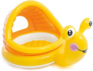 Intex - Lazy Snail Shade Baby Pool, Yellow