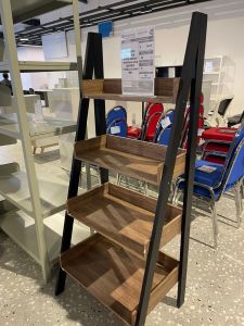 OLYMPIC LADDER BOOK SHELF SANOMA OAK BROWN 726X410X1600MM