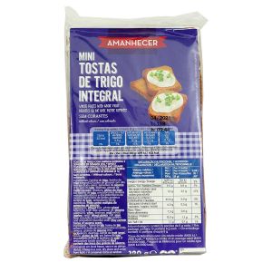 'MINI TOSTAS INTEGRAL AMANHECER 120GR'