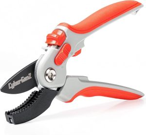 TRAMONTINA MULTI PROFF STEEL ANVIL PRUNNER W/ RUBBER COATED HANDLE  # 78316/502
