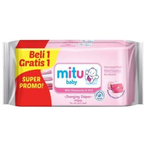 Mitu Baby Wipes 1get 1 pink
