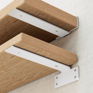 TRAMONTINA MADEIRAS 600MM ELITE SHELF HIDDEN BRACKET WHITE #91274/065