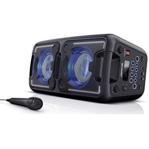 SHARP 150W PORTABLE PARTY SPEAKER RECHARGE BATTERY/  BLUETOOTH/FM RADIO/USB/ MICROPHONE #PS-920