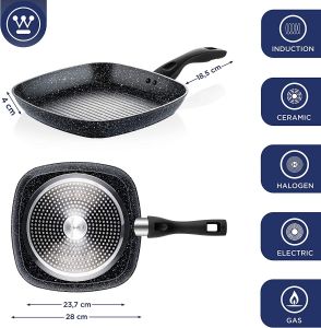 WESTINGHOUSE 28CM GRILL PAN #WCFP0009G28MBB