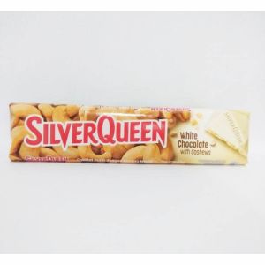 silver queen white chocolate with cashews 62gr