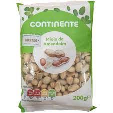 Continente Miolo De Amendoim Fruta Seca 200g