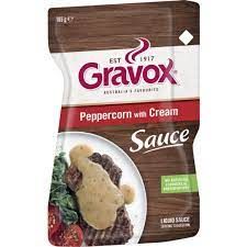 GRAVOX SAUCE LQD PEPPER CORNS 165G