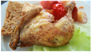 Lalapan ayam (Lalapan Chicken)
