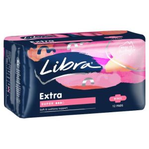 LIBRA PADS EXTRA WING SUPER 12S