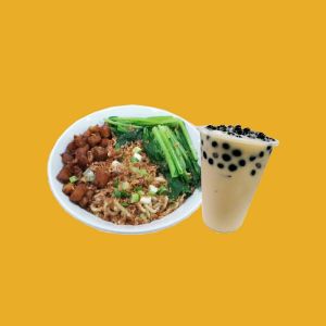 SET B Mie Ayam +. pearl milk tea 