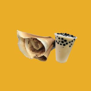SET D Crepes + pearl milk tea