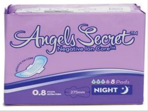angles secret pembalut  negative lon core  night 27.5cm  8s 