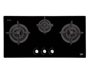 BEKO BULT-IN COOKING HOB 3 B GLASS 75CM HIEW73242SOB