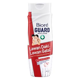 biroe body foam daily antiseptic plus lawan daki, lawan gatal, 250ml 