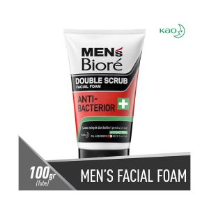 biore facial foam double scrub bright 100g 