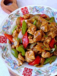 Black Pepper diced chicken