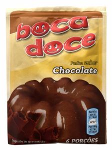 boca doce chocolate puding 6 porcoes