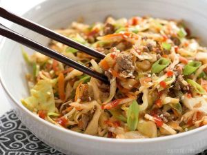 cabbage sprout fried egg 豆芽包菜炒鸡蛋