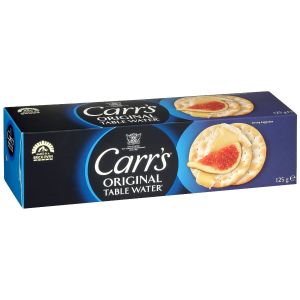 bolacha cracker carr's table water 125g