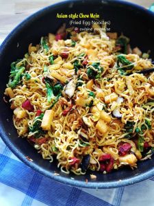  deep fried egg noodles 炸鸡单面