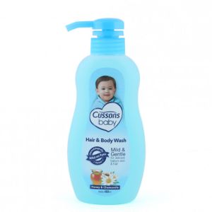 Cussons baby Hair Body wash Mild 400ml blue