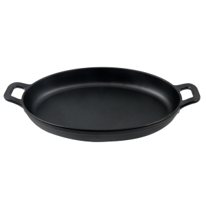 gd piring pemanggang oval hitam