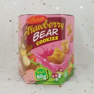 Strawberry  bear cookies 80g