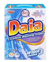 daia  excellent washing  power  white action  2.4kg
