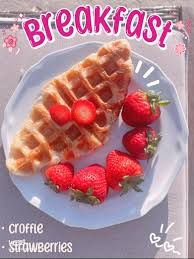 Croffle With Strawberry Jam