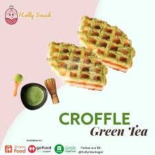 Croffle With Green Tea