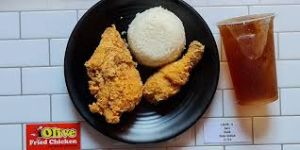 Jatim fried chicken pahe 2 (Nasi + 2 Ayam + 1 teh)