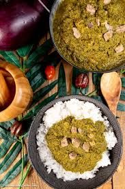 CASSAVA LEAVES (Seasonal Vegetables + Salad + Rice)